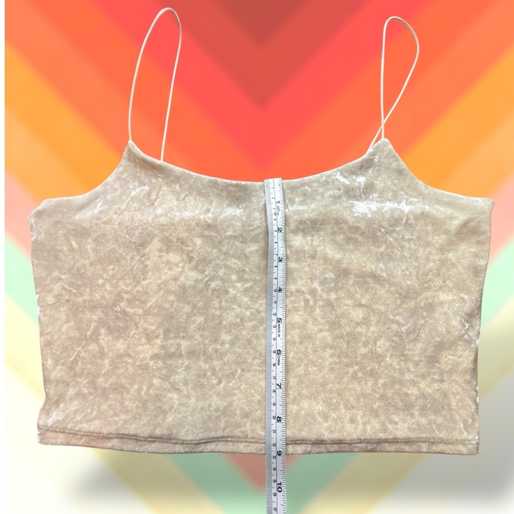 ✨Garage✨ cropped velvet cowl-neck camisole - Picture 5 of 6